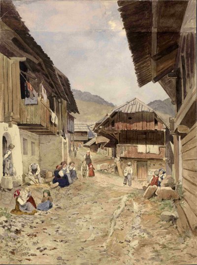 Podkoren - A Glimpse of Village Life by Ladislav Benesch